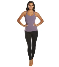 Everyday Yoga Bliss Solid Double Strap Support Tank 25 Everyday Yoga Bliss Solid Double Strap Support Tank -Swimwear Outlet 8641263304872 purpletaupe 4a