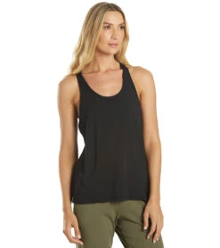 Everyday Yoga Motion Solid Racer Back Layering Tank 23 Everyday Yoga Motion Solid Racer Back Layering Tank -Swimwear Outlet 8641275789480 trueblack 2a