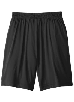 SwimOutlet Boys' Sport-Tek® PosiCharge® Competitor™ Pocketed Short -Swimwear Outlet 8641333756072 black 3a