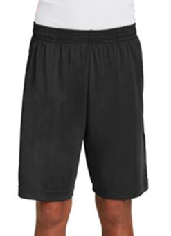 SwimOutlet Boys' Sport-Tek® PosiCharge® Competitor™ Pocketed Short -Swimwear Outlet 8641333756072 black 5a