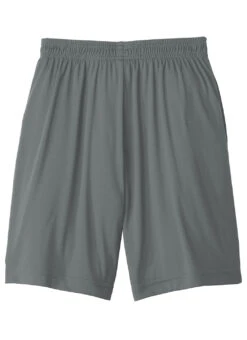 SwimOutlet Boys' Sport-Tek® PosiCharge® Competitor™ Pocketed Short -Swimwear Outlet 8641333756072 irongrey 3a