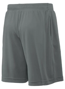 SwimOutlet Boys' Sport-Tek® PosiCharge® Competitor™ Pocketed Short -Swimwear Outlet 8641333756072 irongrey 4a