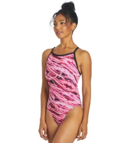 Sporti HydroLast Flash Thin Strap One Piece Swimsuit (26-40) 34 Sporti HydroLast Flash Thin Strap One Piece Swimsuit (26-40) -Swimwear Outlet 8641390248104 pink 4a