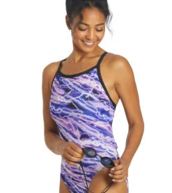 Sporti HydroLast Flash Thin Strap One Piece Swimsuit (26-40) 41 Sporti HydroLast Flash Thin Strap One Piece Swimsuit (26-40) -Swimwear Outlet 8641390248104 purple 1a
