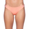 Hurley Women's Solid Moderate Bikini Bottom 1 Hurley Women's Solid Moderate Bikini Bottom -Swimwear Outlet 8641464303784 peachmelon 1a
