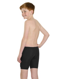 TYR Boys' Solid Jammer Swimsuit (Little Kid, Big Kid) -Swimwear Outlet 8641489371304 black 3a