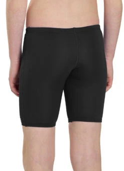 TYR Boys' Solid Jammer Swimsuit (Little Kid, Big Kid) -Swimwear Outlet 8641489371304 black 8a