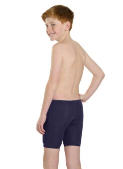 TYR Boys' Solid Jammer Swimsuit (Little Kid, Big Kid) -Swimwear Outlet 8641489371304 navy 3a