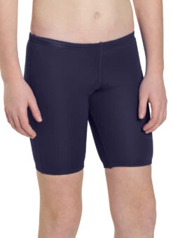 TYR Boys' Solid Jammer Swimsuit (Little Kid, Big Kid) -Swimwear Outlet 8641489371304 navy 7a