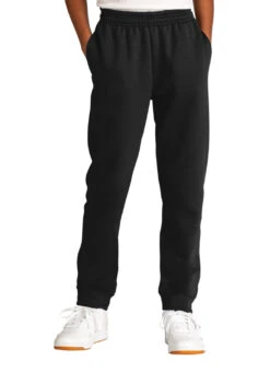 SwimOutlet Youth Core Fleece Jogger Pants -Swimwear Outlet 8641524662440 jetblack 3a