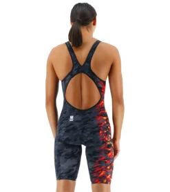 TYR Women's Venzo Camo Open Back Tech Suit Swimsuit 24 TYR Women's Venzo Camo Open Back Tech Suit Swimsuit -Swimwear Outlet 8641542848680 firecamo 3a