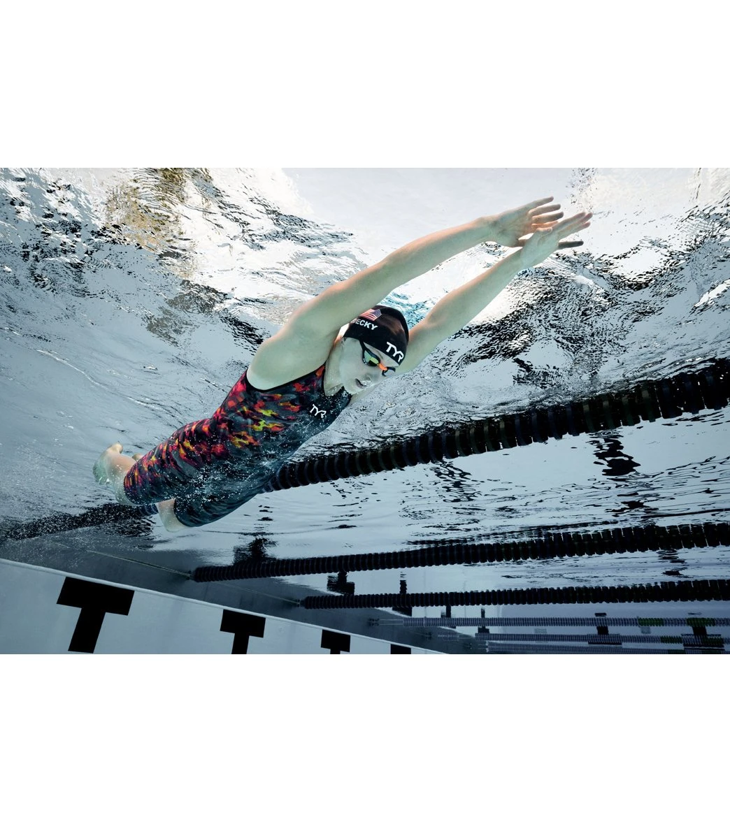 TYR Women's Venzo Camo Open Back Tech Suit Swimsuit 9 TYR Women's Venzo Camo Open Back Tech Suit Swimsuit - Image 7