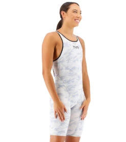 TYR Women's Venzo Camo Open Back Tech Suit Swimsuit 33 TYR Women's Venzo Camo Open Back Tech Suit Swimsuit -Swimwear Outlet 8641542848680 whitecamo 2a