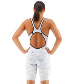 TYR Women's Venzo Camo Open Back Tech Suit Swimsuit 34 TYR Women's Venzo Camo Open Back Tech Suit Swimsuit -Swimwear Outlet 8641542848680 whitecamo 3a