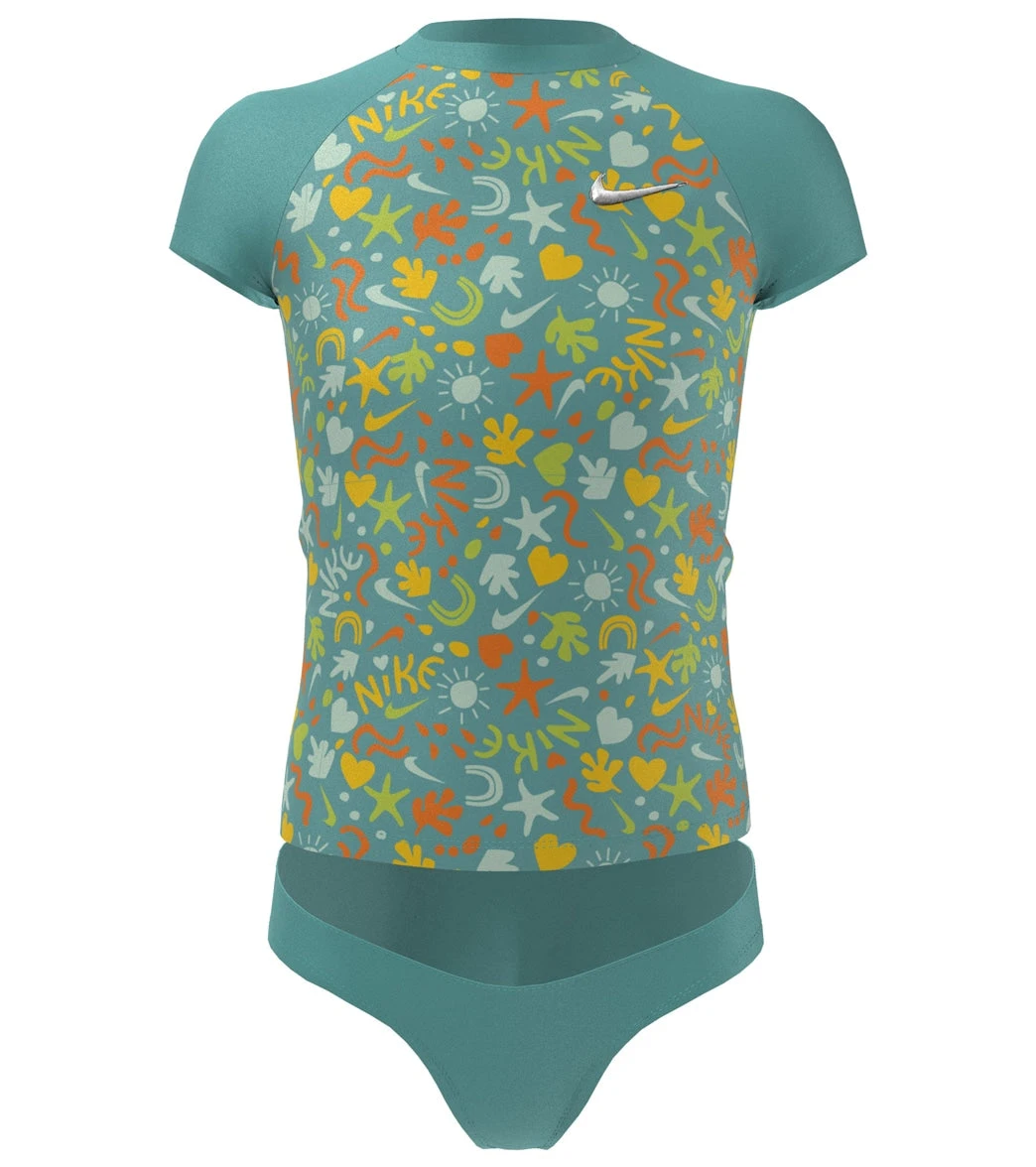 Nike Girls' Fun Forest Short Sleeve Top Bikini Set (Big Kid) 8 Nike Girls' Fun Forest Short Sleeve Top Bikini Set (Big Kid) - Image 6
