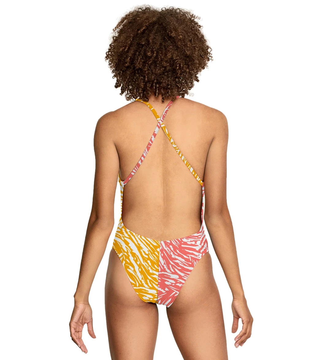 Speedo Vibe Women's Radiating Splice One Piece Swimsuit 4 Speedo Vibe Women's Radiating Splice One Piece Swimsuit - Image 2