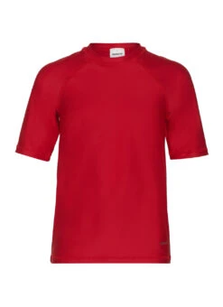 Sporti Youth Unisex S/S UPF 50+ Hybrid Comfort Fit Rash Guard 19 Sporti Youth Unisex S/S UPF 50+ Hybrid Comfort Fit Rash Guard -Swimwear Outlet 8641898086568 red 1a