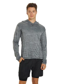 Sporti Men's L/S Hybrid II Hooded UPF 50+ Sun Shirt 39 Sporti Men's L/S Hybrid II Hooded UPF 50+ Sun Shirt -Swimwear Outlet 8641968439464 2t