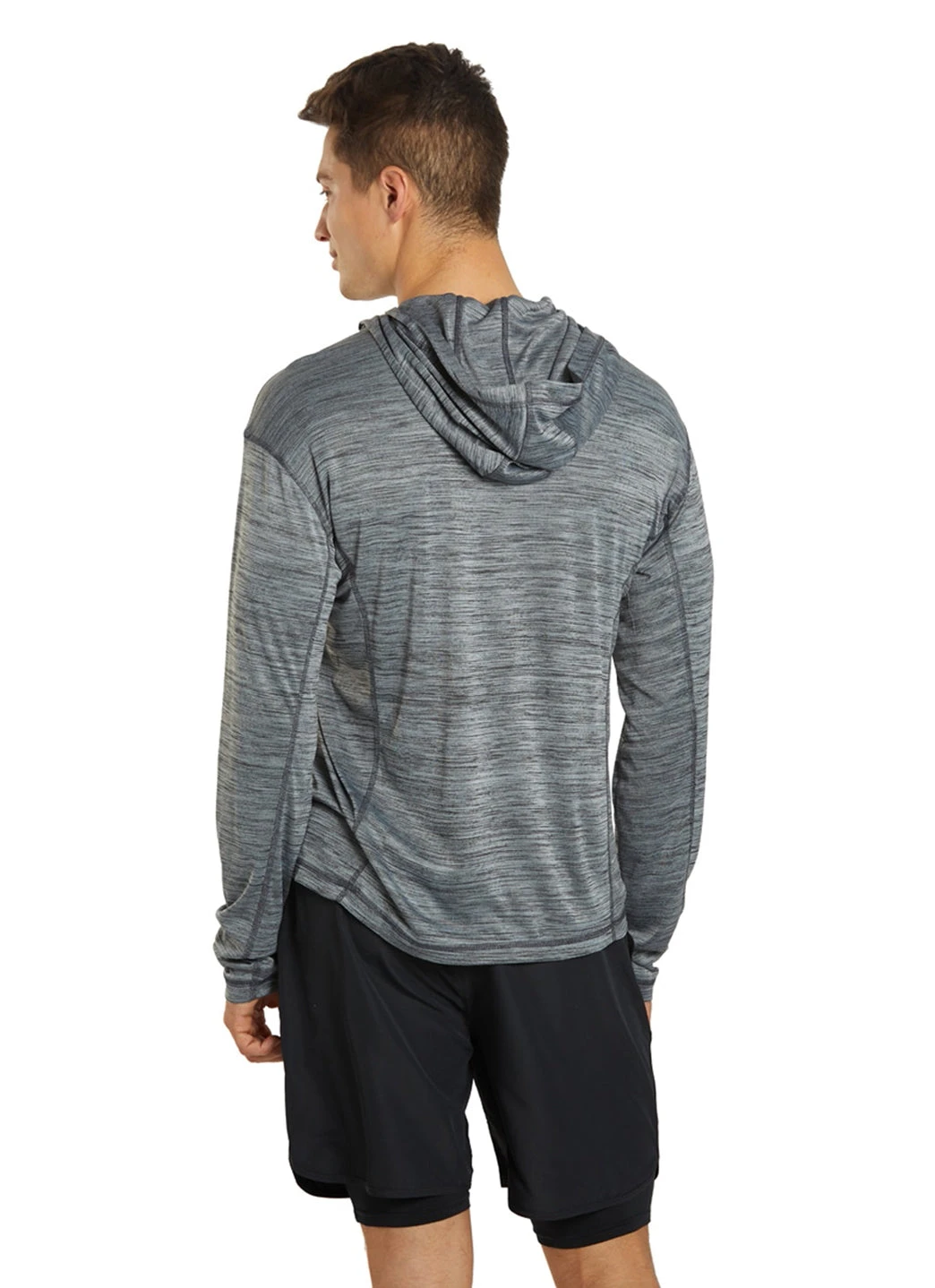 Sporti Men's L/S Hybrid II Hooded UPF 50+ Sun Shirt 5 Sporti Men's L/S Hybrid II Hooded UPF 50+ Sun Shirt - Image 3