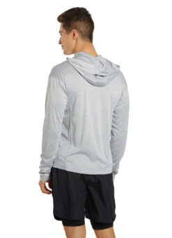 Sporti Men's L/S Hybrid II Hooded UPF 50+ Sun Shirt 29 Sporti Men's L/S Hybrid II Hooded UPF 50+ Sun Shirt -Swimwear Outlet 8641968439464 iciclegrey 3a