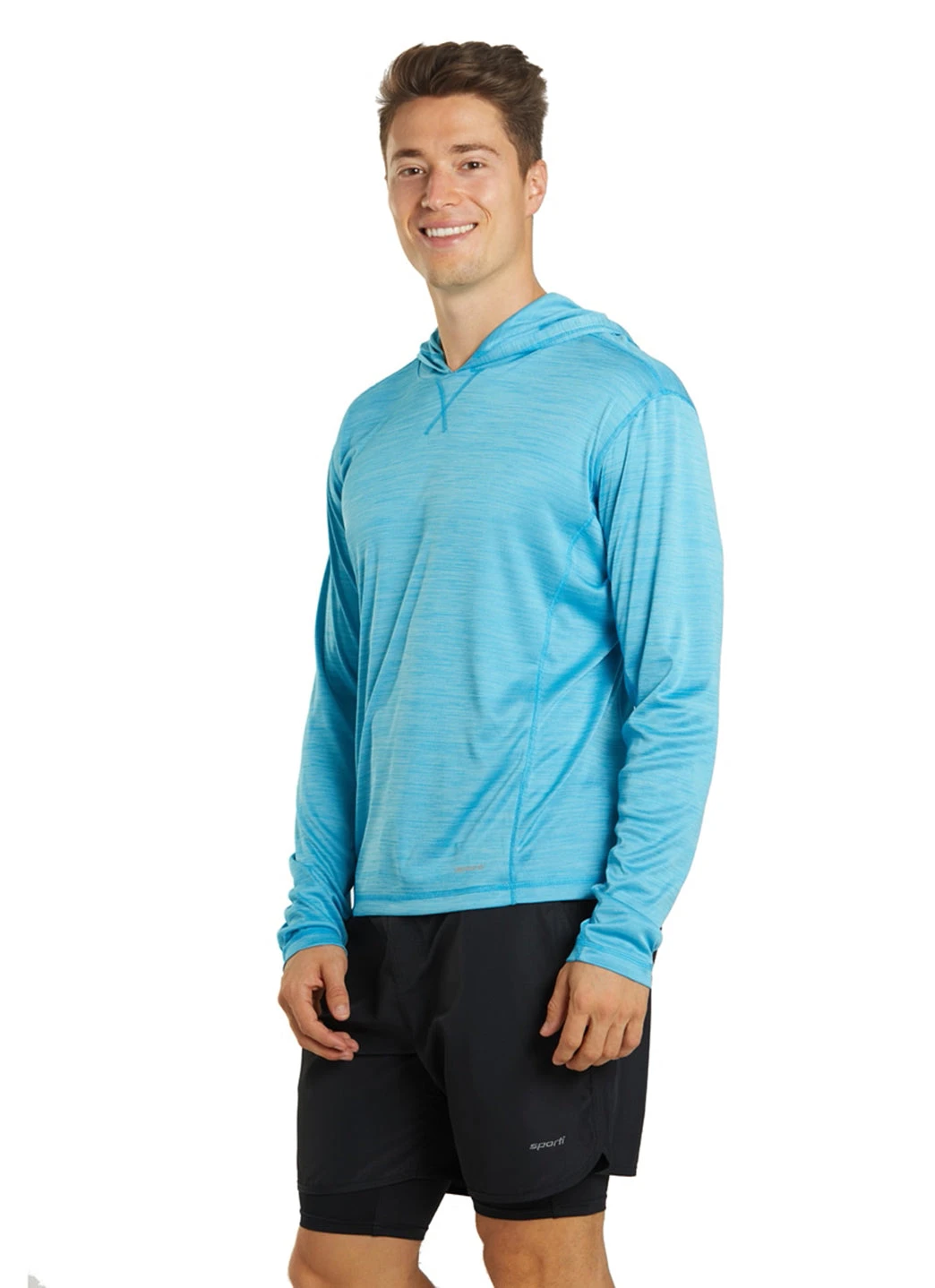 Sporti Men's L/S Hybrid II Hooded UPF 50+ Sun Shirt 18 Sporti Men's L/S Hybrid II Hooded UPF 50+ Sun Shirt - Image 16