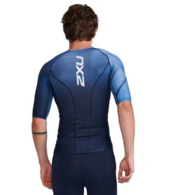 2XU Men's Aero Tri Sleeved Top -Swimwear Outlet 8642042429608 midnightturmeric 3a