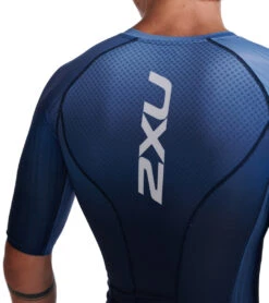 2XU Men's Aero Tri Sleeved Top -Swimwear Outlet 8642042429608 midnightturmeric 6a