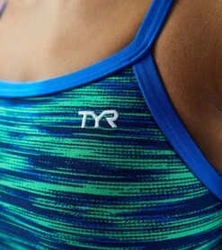 TYR Women's Fizzy Diamondfit One Piece Swimsuit 29 TYR Women's Fizzy Diamondfit One Piece Swimsuit -Swimwear Outlet 8642059829416 bluegreen 8a