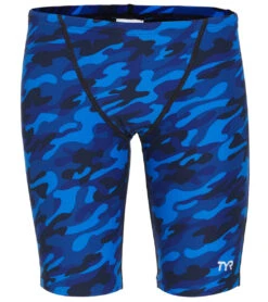 TYR Boys' Camo Jammer Swimsuit -Swimwear Outlet 8642083782824 bluecamo 2a