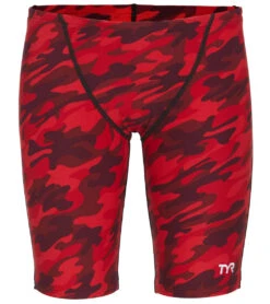 TYR Boys' Camo Jammer Swimsuit -Swimwear Outlet 8642083782824 redcamo 2a