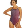 TYR Women's Flux Diamond Controlfit One Piece Swimsuit 2 TYR Women's Flux Diamond Controlfit One Piece Swimsuit -Swimwear Outlet 8642102919336 pink 1a