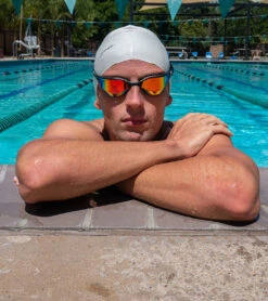 FINIS Hayden Mirror Goggles -Swimwear Outlet 8642125889704 orangemirrorblack 5a