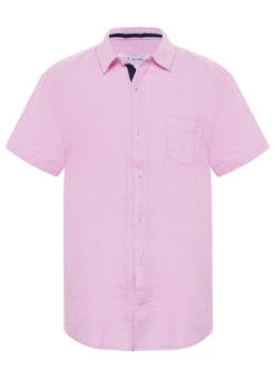 LE CLUB Boys' Peter Linen Short Sleeve Shirt (Toddler, Little Kid, Big Kid)