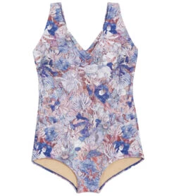 Sporti Plus Size Jungle Floral Conservative Printed Girl Leg One Piece Swimsuit 24 Sporti Plus Size Jungle Floral Conservative Printed Girl Leg One Piece Swimsuit -Swimwear Outlet 8642400616616 mushroom 6a