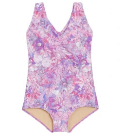 Sporti Plus Size Jungle Floral Conservative Printed Girl Leg One Piece Swimsuit 32 Sporti Plus Size Jungle Floral Conservative Printed Girl Leg One Piece Swimsuit -Swimwear Outlet 8642400616616 violet 6a