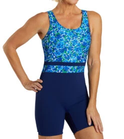 Sporti HydroLast Spring Garden Chlorine Resistant Scoop Back Unitard One Piece Swimsuit -Swimwear Outlet 8642409103528 springgarden 6a