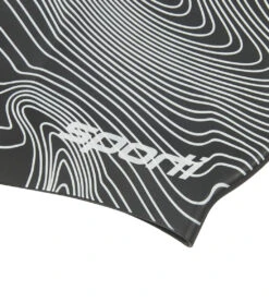 Sporti Sonar Waves Silicone Swim Cap -Swimwear Outlet 8642596667560 grey 3a