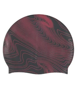 Sporti Sonar Waves Silicone Swim Cap -Swimwear Outlet 8642596667560 pink 2a