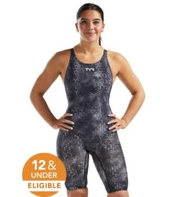 TYR Women's Akurra Thresher Open Back Tech Suit Swimsuit -Swimwear Outlet 8642626977960 black
