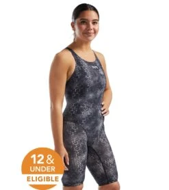 TYR Women's Akurra Thresher Open Back Tech Suit Swimsuit -Swimwear Outlet 8642626977960 black 2a