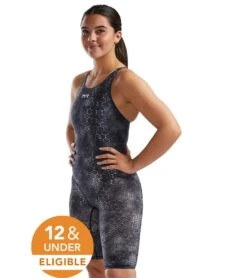 TYR Women's Akurra Thresher Open Back Tech Suit Swimsuit -Swimwear Outlet 8642626977960 black 4a