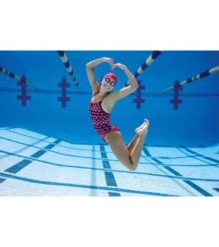 Sporti HydroLast Arrowhead Thin Strap One Piece Swimsuit (22-40) -Swimwear Outlet 8642661974184 red 10a