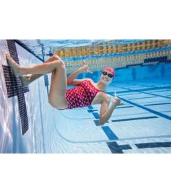 Sporti HydroLast Arrowhead Thin Strap One Piece Swimsuit (22-40) -Swimwear Outlet 8642661974184 red 8a