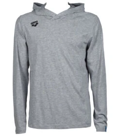 Arena Unisex Team Panel Long Sleeve Hoodie -Swimwear Outlet 8642724987048 mediumgreyheather 10a