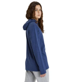 Arena Unisex Team Panel Long Sleeve Hoodie -Swimwear Outlet 8642724987048 navyheather 4a