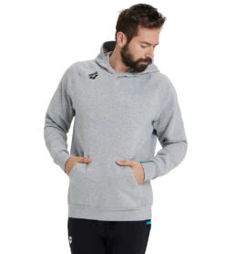 Arena Unisex Team Panel Pullover Hoodie -Swimwear Outlet 8642732163240 mediumgreyheather 1a