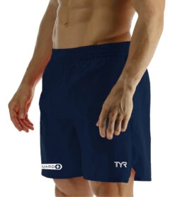 TYR Men's Guard Deck X Swim Short 22 TYR Men's Guard Deck X Swim Short -Swimwear Outlet 8642800124072 navy 4a