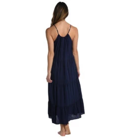 La Blanca Women's Coastal Covers High Neck Cover Up Dress 24 La Blanca Women's Coastal Covers High Neck Cover Up Dress -Swimwear Outlet 8642891153576 indigo 2a