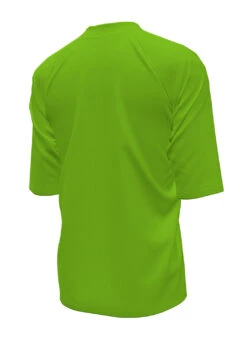 Nike Boys' Solid Hydro Short Sleeve Rashguard (Big Kid) -Swimwear Outlet 8643017474216 actiongreen 3a