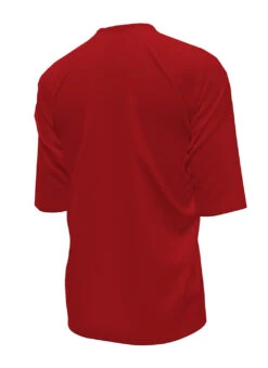 Nike Boys' Solid Hydro Short Sleeve Rashguard (Big Kid) -Swimwear Outlet 8643017474216 universityred 3a